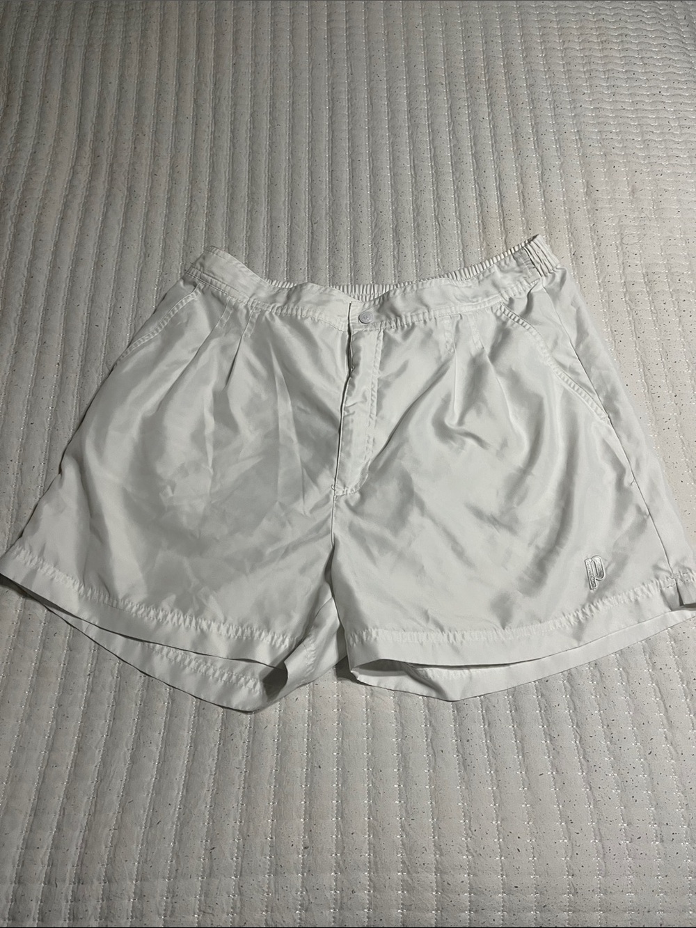 Prince White Women's Athletic Shorts